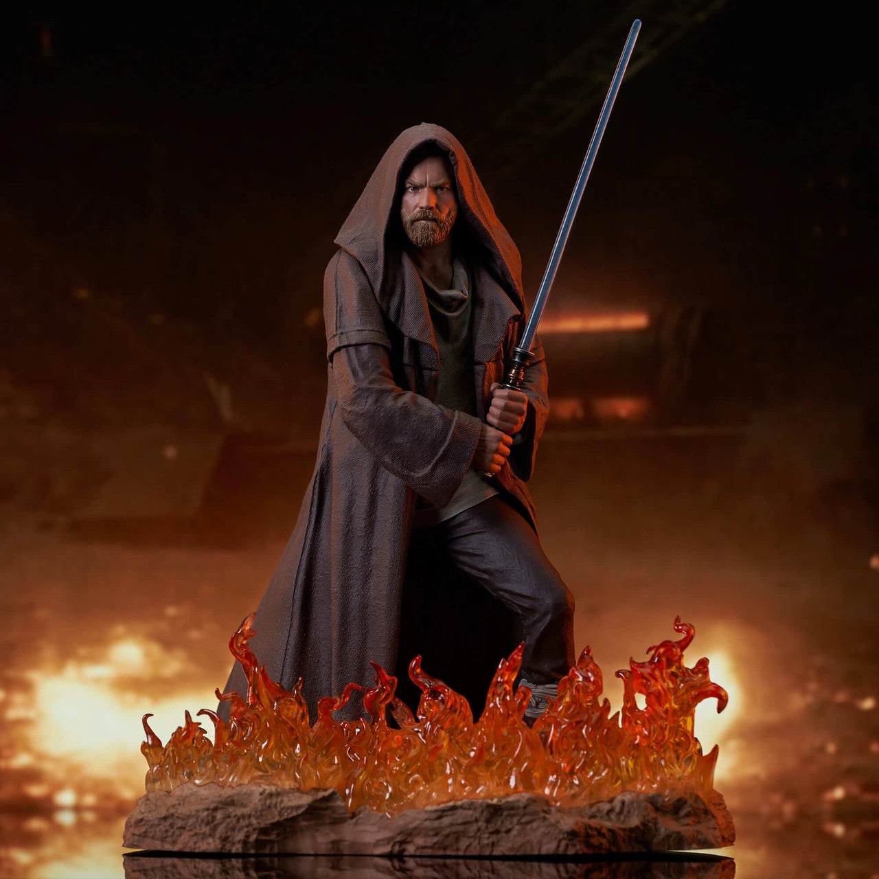 Posable Model Samurai Figure STAR WARS PREMIER COLLECTION DISNEY  OBI-WAN KENOBI STATUE