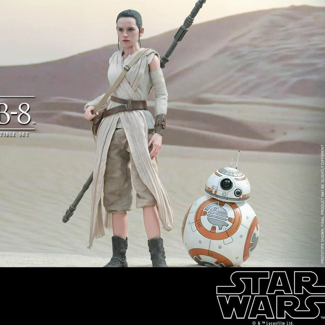 Star Wars The Force Awakens Rey & BB-8 1/6 Figure Movie Masterpiece Cultural Icon Gift wrapping