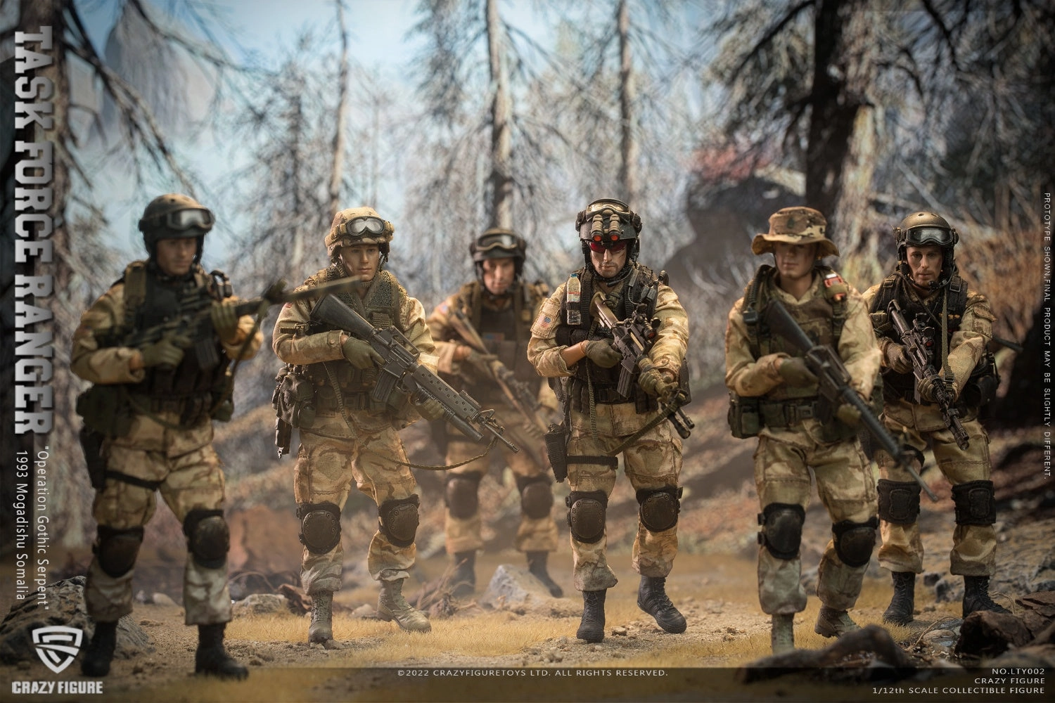 CrazyFigure [CF-LTY002] US Military 75th Rangers & Delta Special Force 1/12 Passionate Pursuit