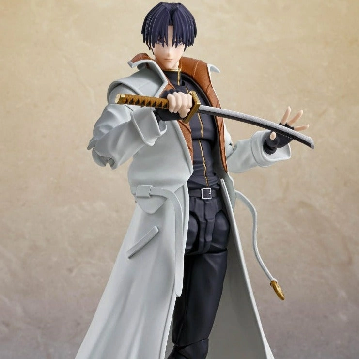 [Backorder] Aoshi Shinomori "Rurouni Kenshin: Meiji Swordsman Romantic Story" S.H.Figuarts Collectible Showcase Reptile Figure