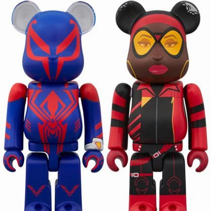 Unicorn Statue BE@RBRICK Spider-Man 2099 & Spider-Woman 2 Set