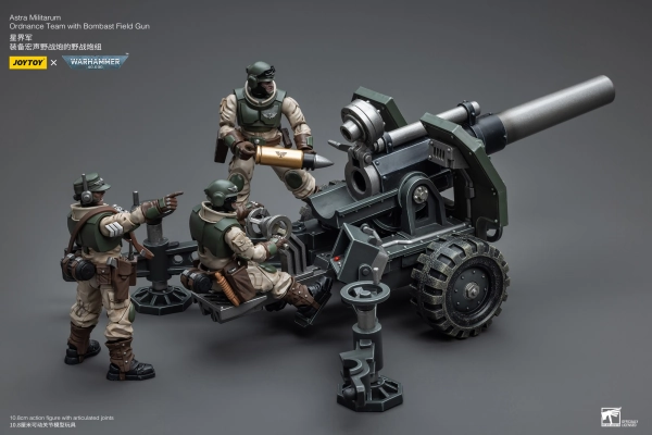 Airplane Replica WARHAMMER 40K Astra Militarum Ordnance Team with Bombast Field Gun