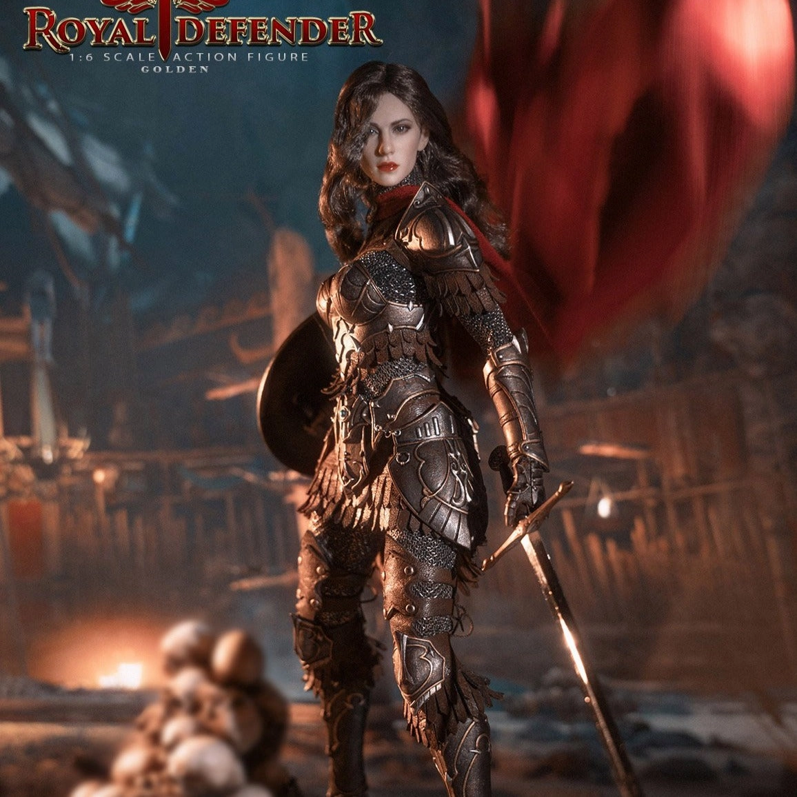 TBLeague [PL-2020-172A] Royal Defender-Golden 1/6 Scale Chibi Collection Personal Treasure