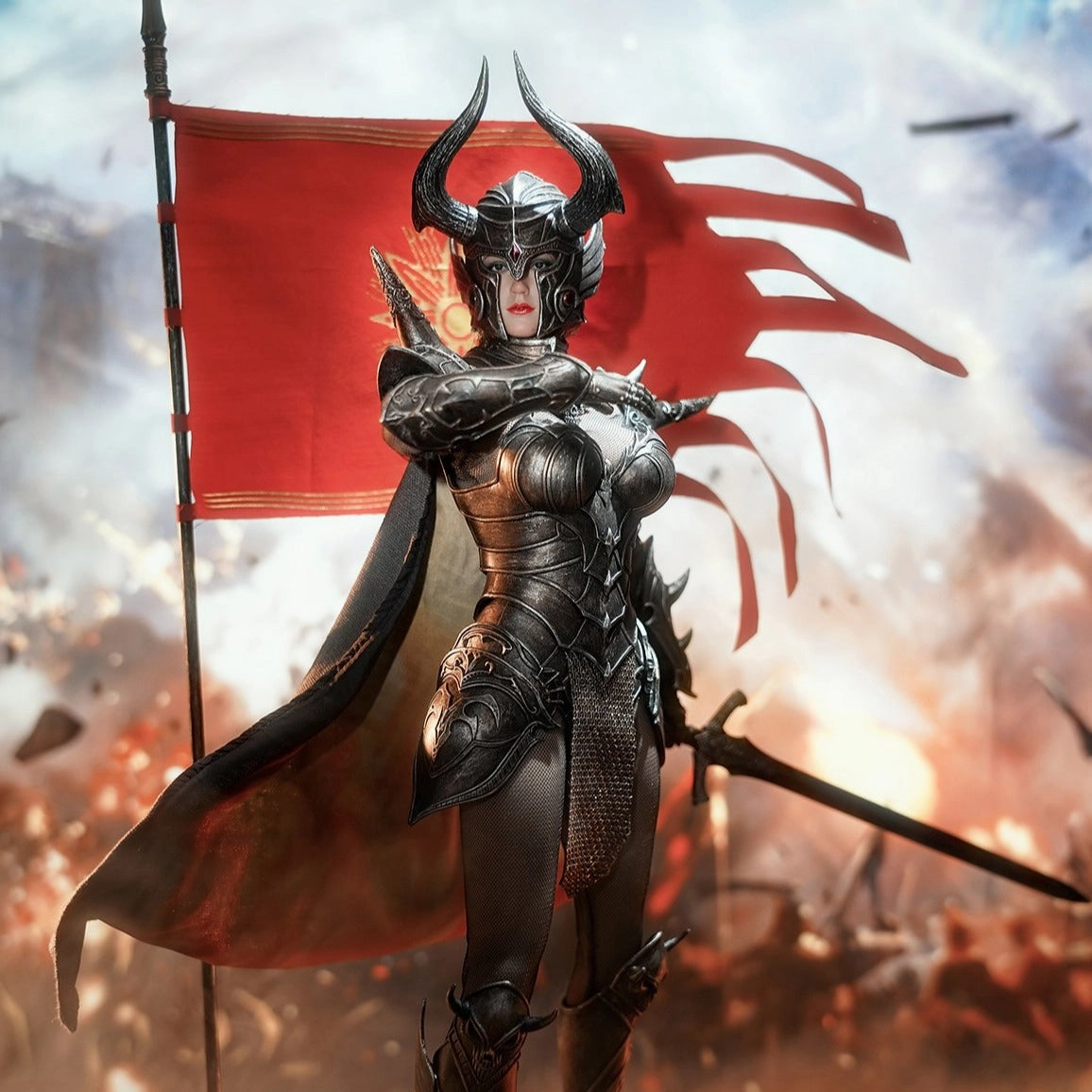 TBLeague [PL-2020-173C] Knight of Fire Black 1/6 Classical Statue Anime Object