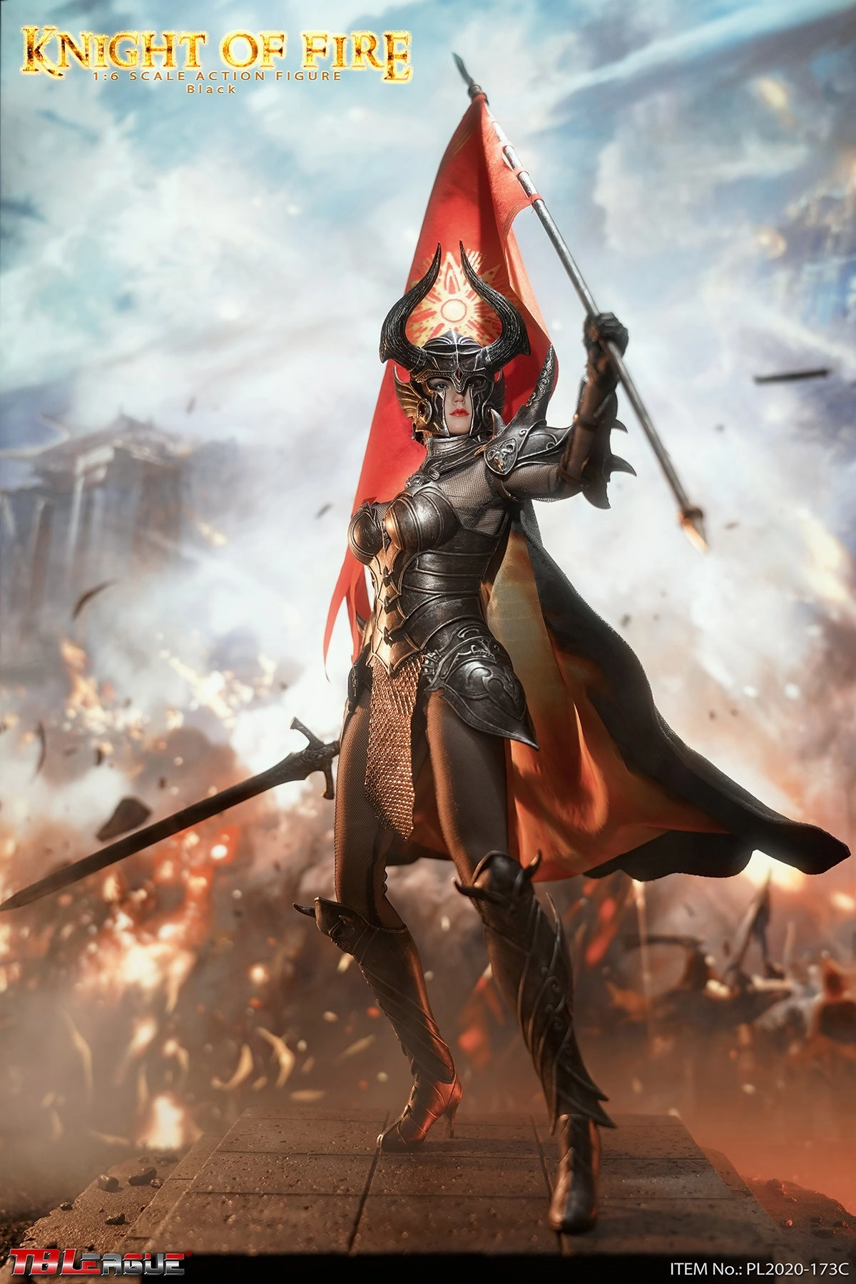 Dorm Room TBLeague [PL-2020-173C] Knight of Fire Black 1/6