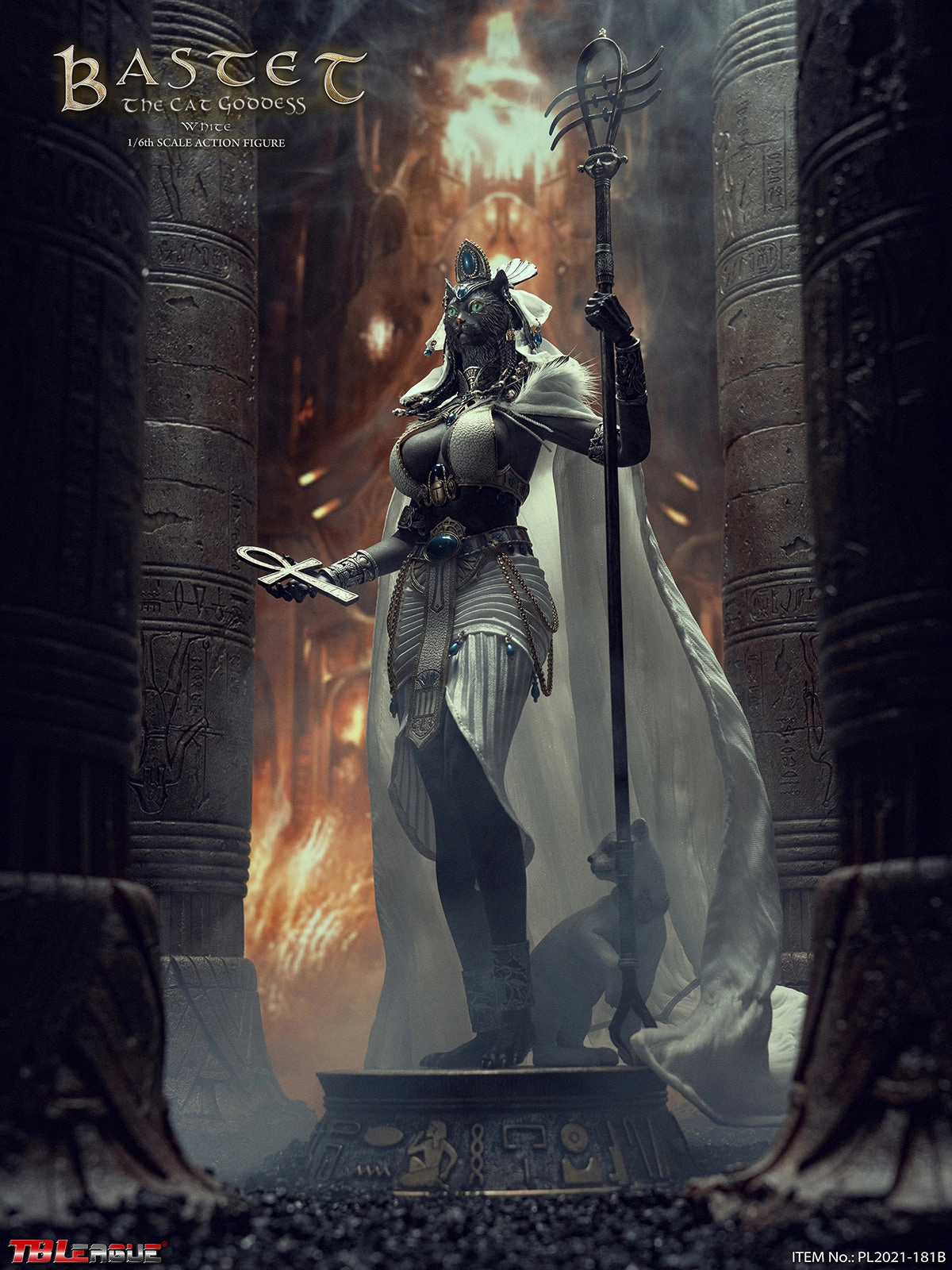 Modern Collectible PVC Collectible TBLeague [PL-2021-181B] Bastet, The Cat Goddess White 1/6