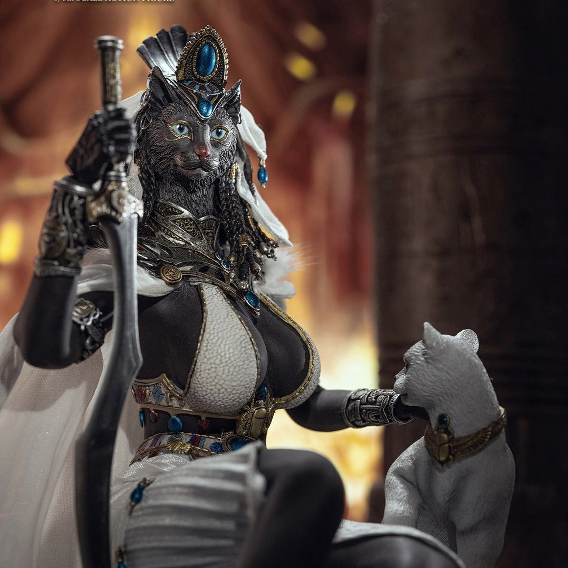 Minimalist Home TBLeague [PL-2021-181B] Bastet, The Cat Goddess White 1/6