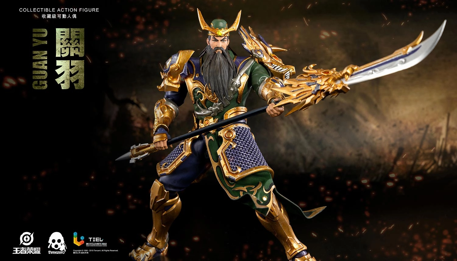Threezero Honor of Kings GUAN YU 1/12 Collectible Action Figures Collectible Product Variant Cover