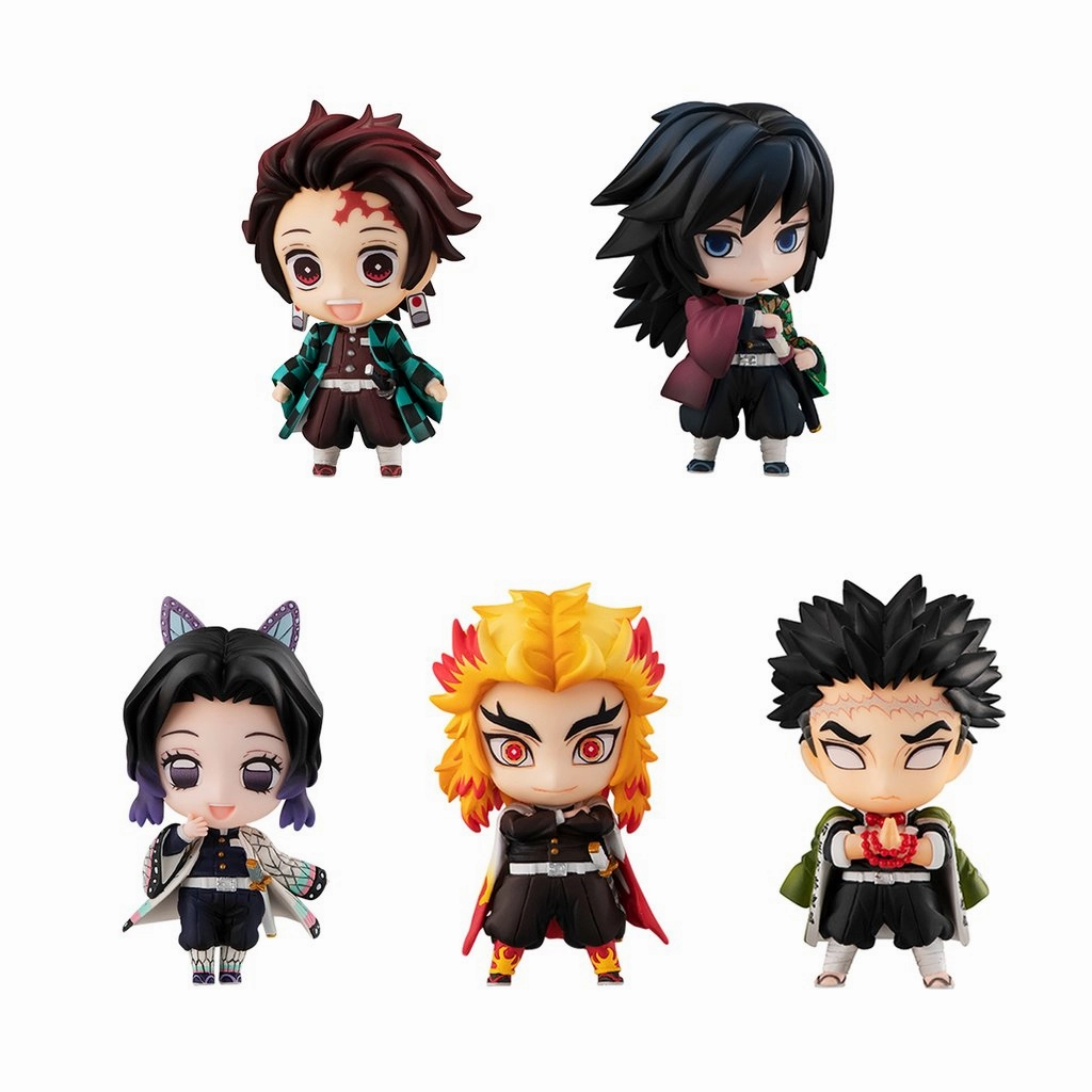 Action Collectible MEGAHOUSE Demon Slayer Tanjirou & the HASHIRAs Mascot set A & B Box ??with gift??