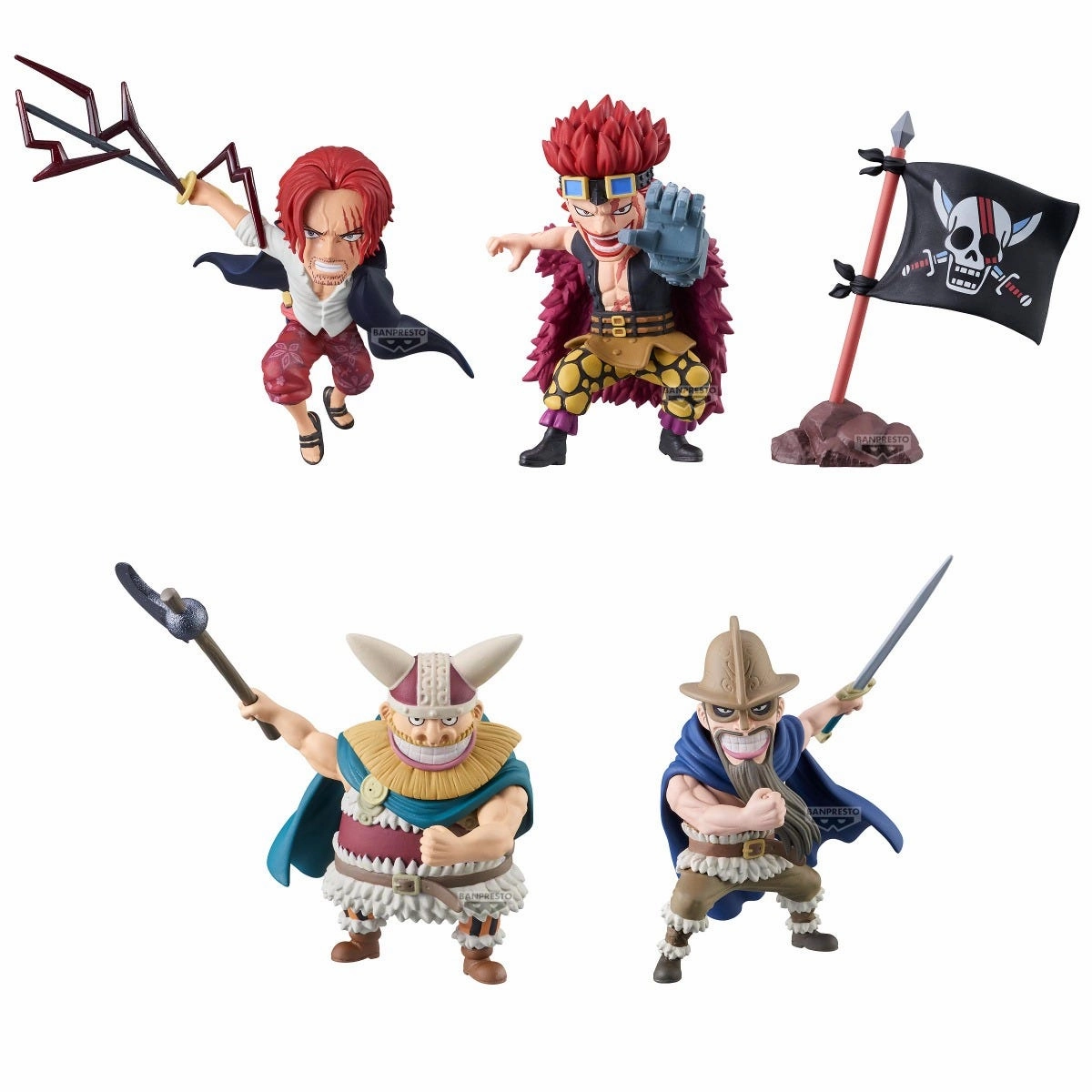 PVC Art Diorama Accent One Piece WCF World Collectable Figure "Red Hair Pirates" (Each)