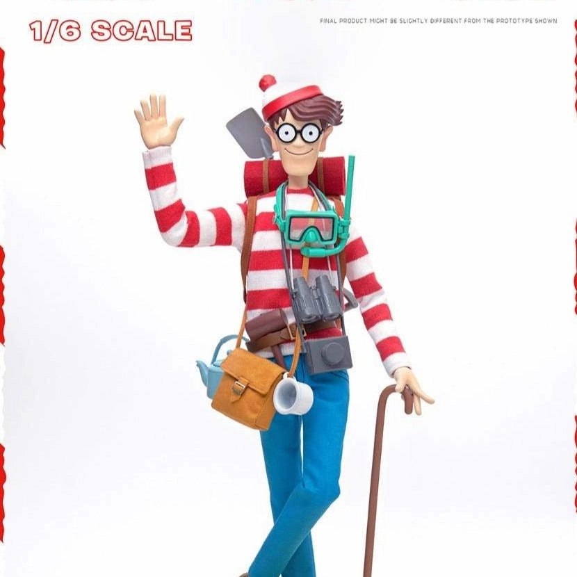 Waldo 1/6th Scale Action Figure "Where's Waldo?" MEGAHERO Series Chibi Sculpture
