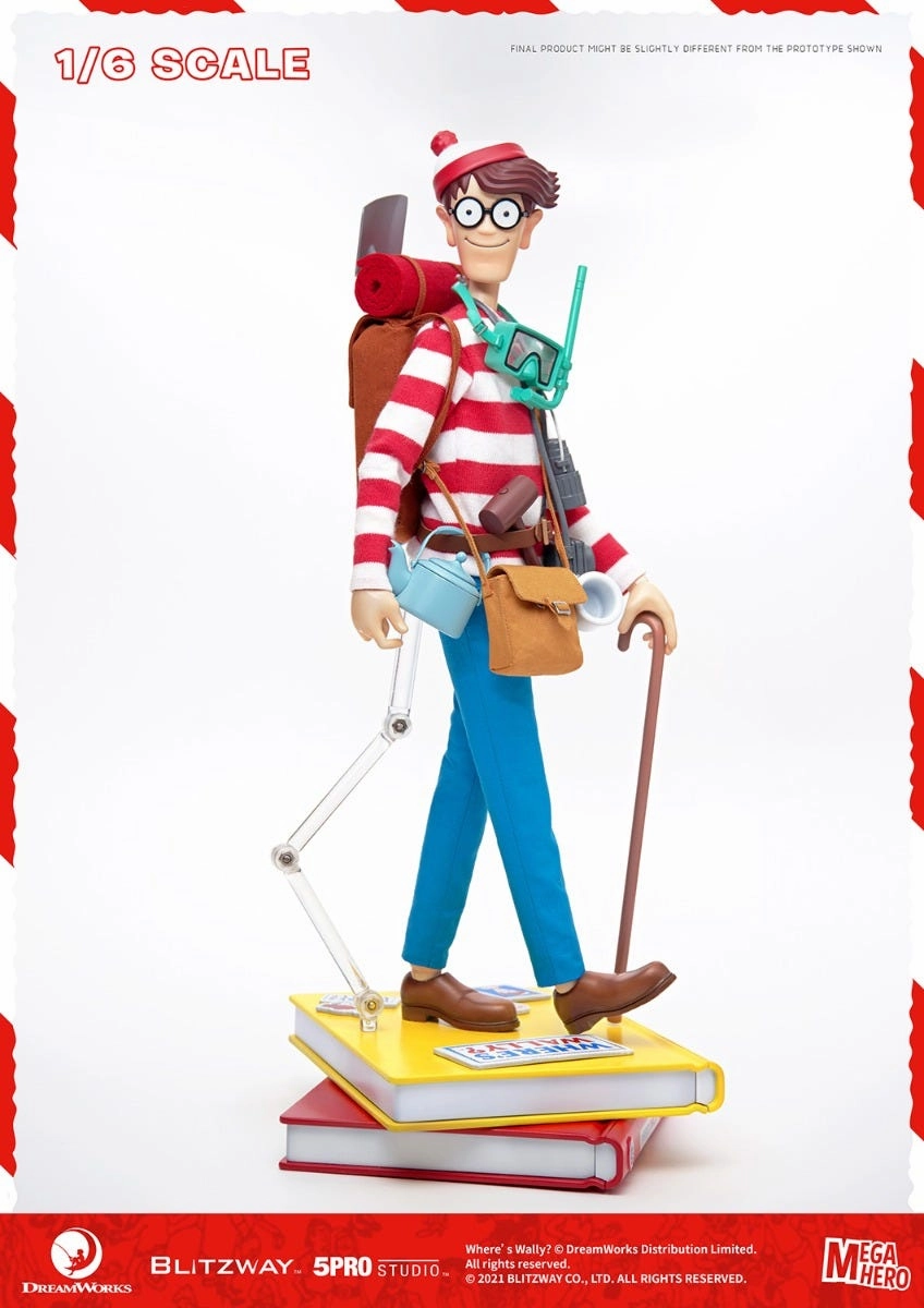 Fantasy Toy Waldo 1/6th Scale Action Figure "Where's Waldo?" MEGAHERO Series