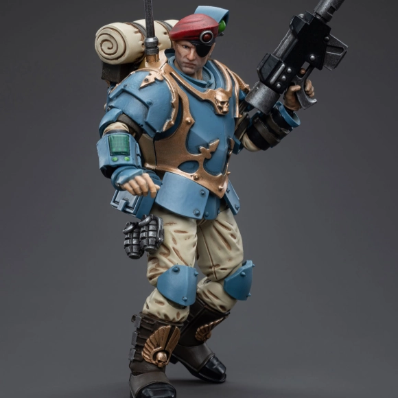 Metaverse Asset Limited Hobby WARHAMMER 40K Astra Militarum Tempestus Scions Command Squad 55th Kappic Eagles Banner Bearer