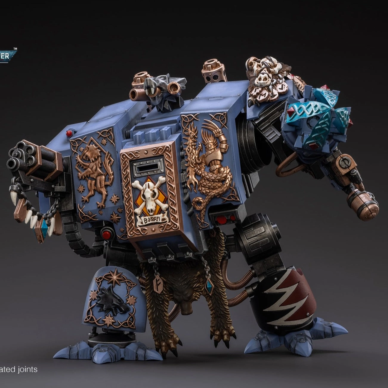 WARHAMMER 40K Space Wolves Bjorn the Fell-Handed Hand Painted