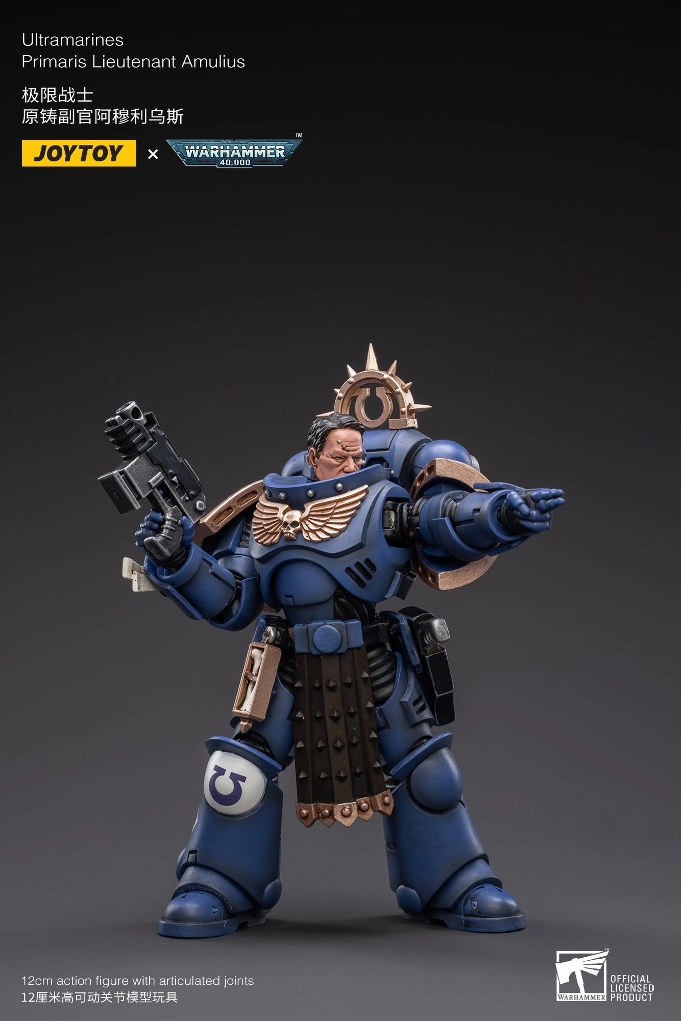 WARHAMMER 40K Ultramarines Primaris Lieutenant Amulius Contemporary Art Exquisite Craftsmanship