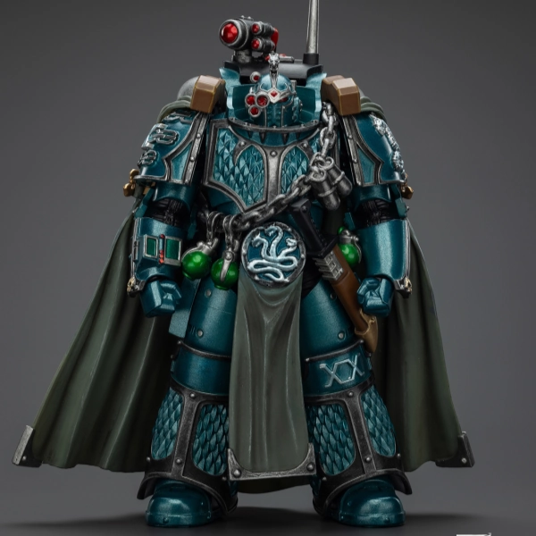 PVC Hero Light Up Feature WARHAMMER Alpha Legion Exodus The One who is Many With Sniper Rifle And Power Dagger