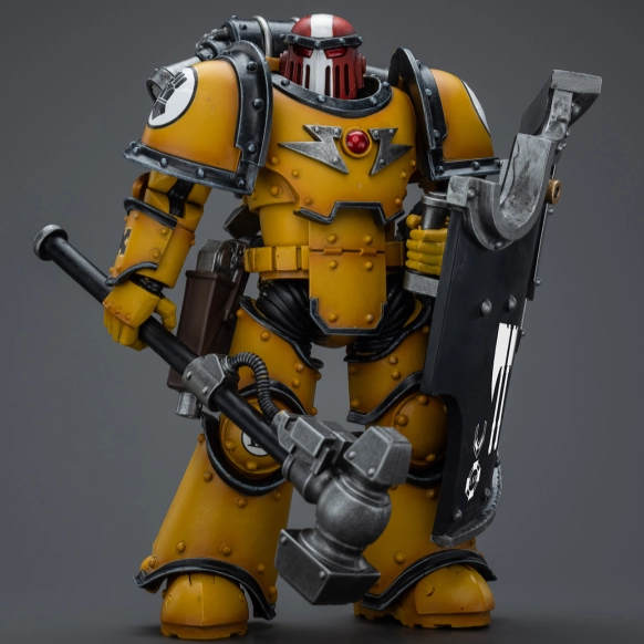 Chibi Model WARHAMMER Imperial Fists Legion MkIII Breacher Squad Sergeant with Thunder Hammer