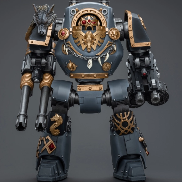 WARHAMMER Space Wolves Contemptor Dreadnought with Gravis Bolt Cannon Chibi Collectible Vinyl Showcase