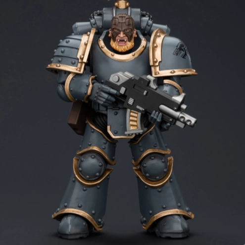 WARHAMMER Space Wolves Grey Slayer Pack Grey Slayer With Legion Vexilla Movie Merchandise