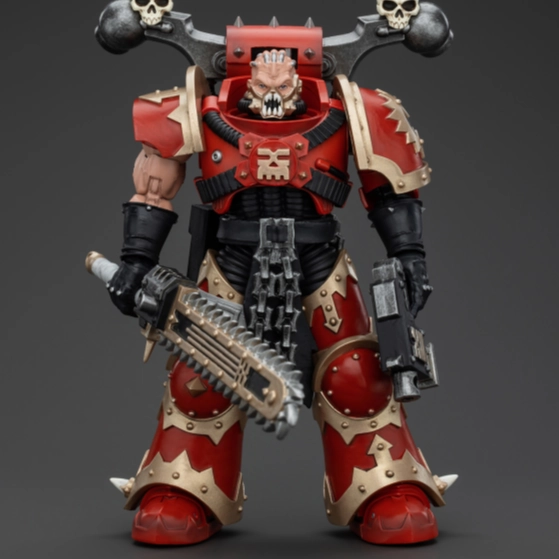 Limited Creation Gaming Statue WARHAMMER World Eaters Khorne Berzerker with Eviscerator Chainsword