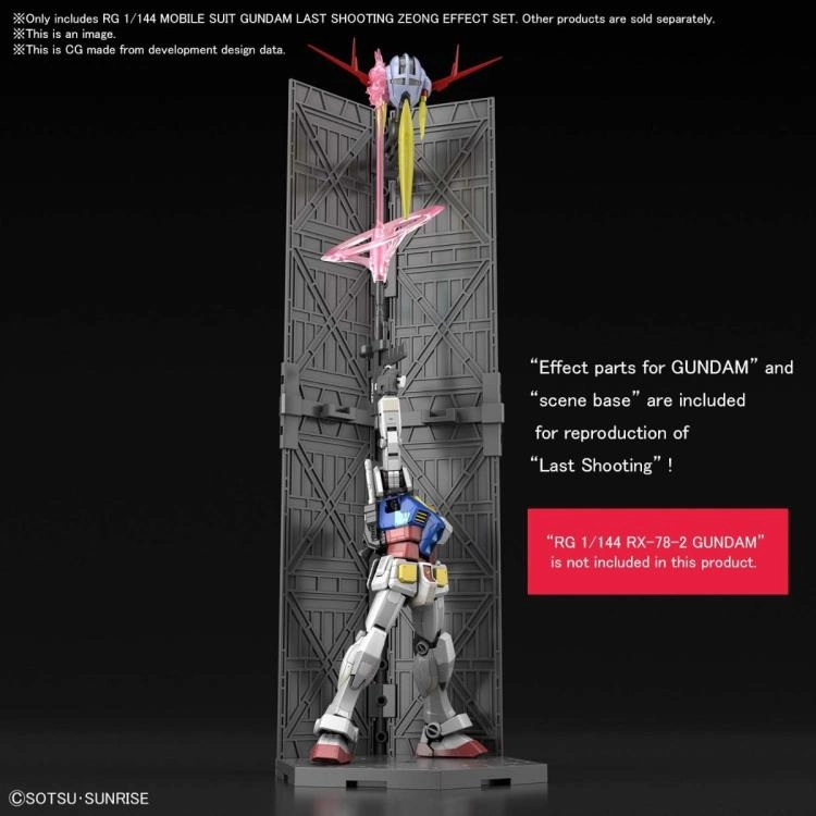 Pokemon Creature Fantasy Display Bandai Hobby RG 1/144 Zeong & Last Shooting Effect Model Kit Set