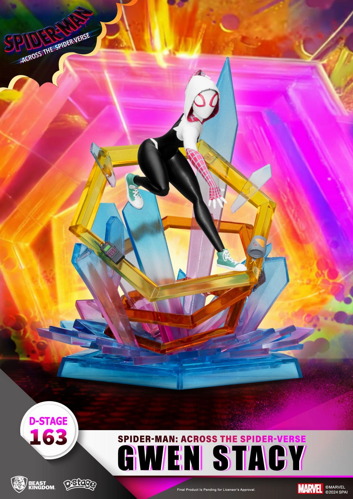 Beast Kingdom Marvel Spider-Man: Across the Spider-Verse Gwen Stacy D-Stage PVC Diorama Statue Articulated Hero