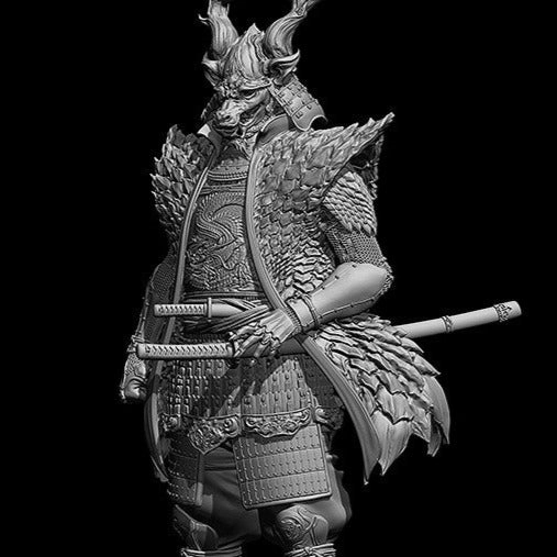 Stone Statue Chibi Character Zodiac Warrior: Dragon Ready-to-Assemble Plastic Model Kit